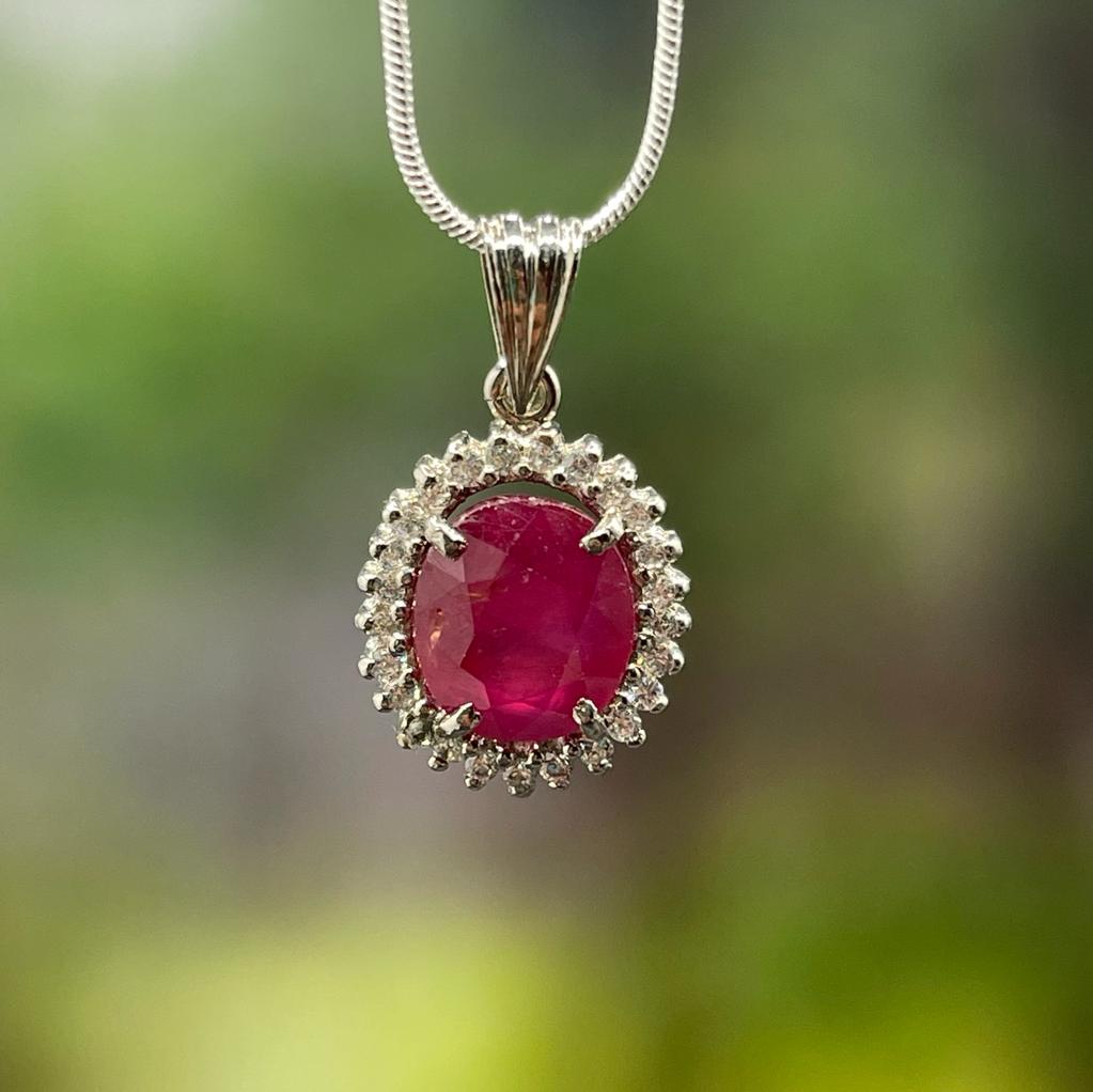 Buy Real African Ruby Gemstone Locket (6 Carats)