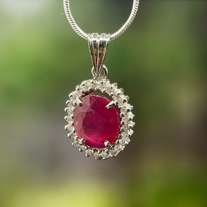 Buy Real African Ruby Gemstone Locket (6 Carats)