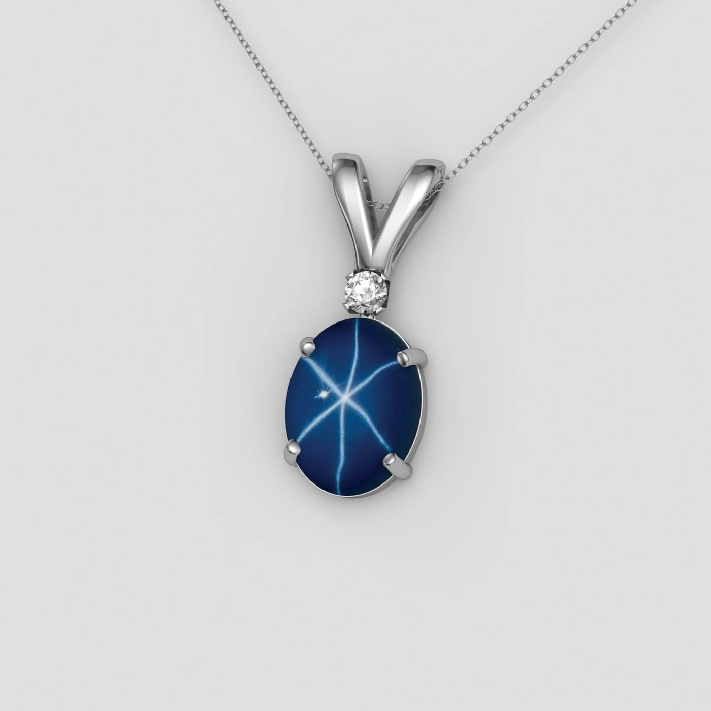 Natural Star Blue Sapphire Pendant (10 Carats)