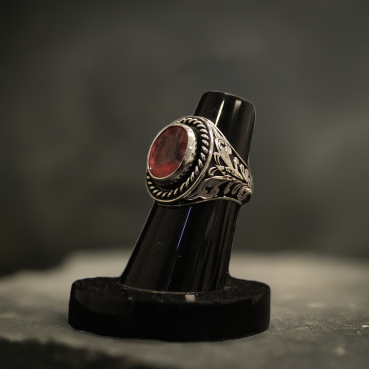 10 Carat South African Ruby Ring in Silver