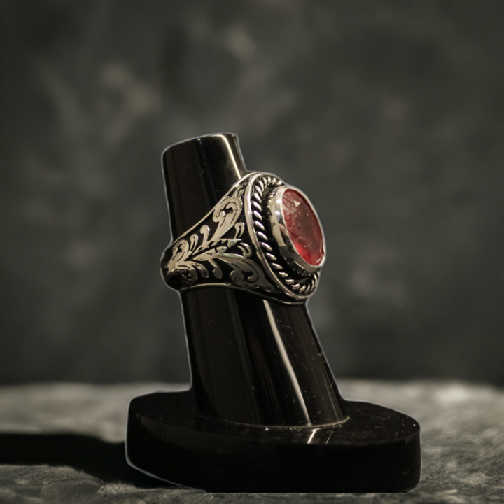 8 Carat South African Ruby Ring in Silver | Bold Luxury