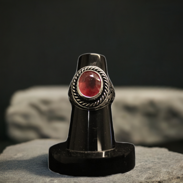 10 Carat South African Ruby Ring in Silver