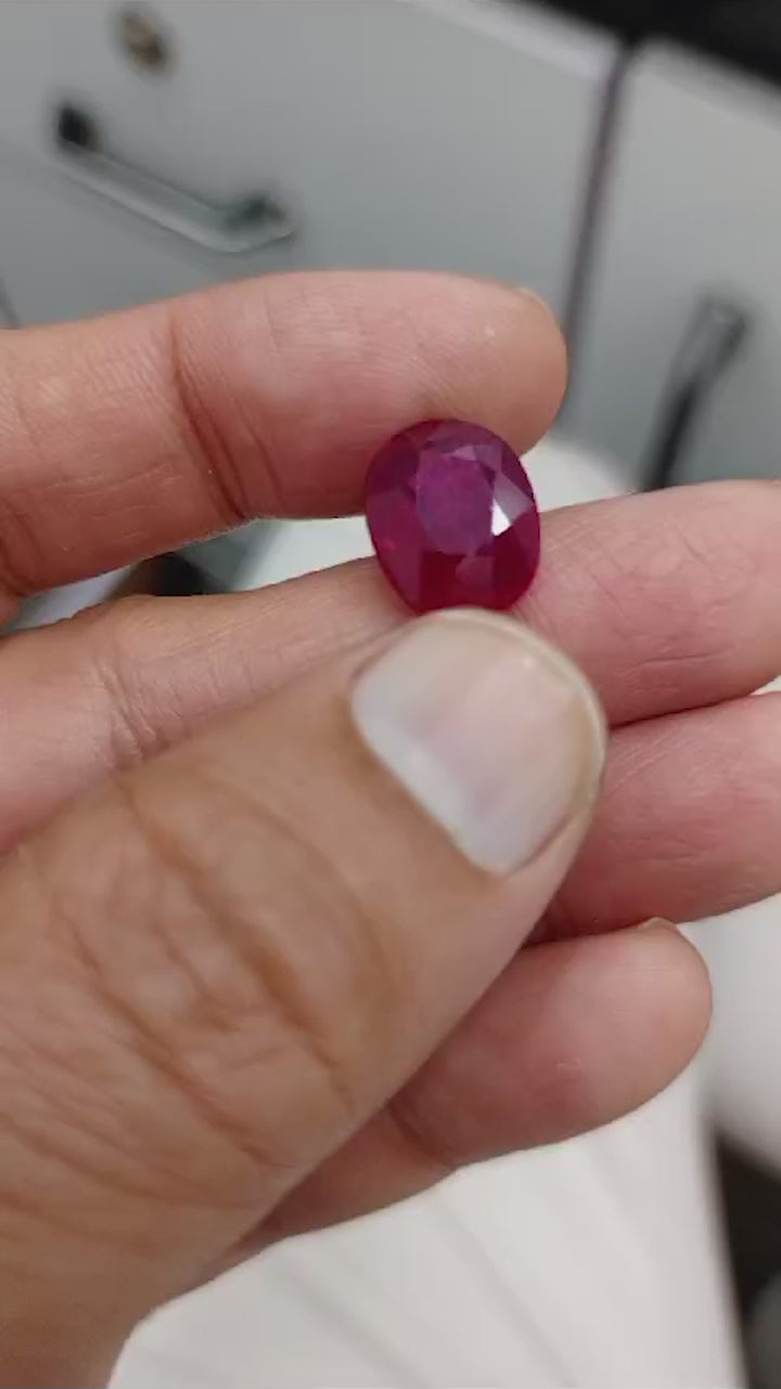 12 Carat Natural South African Ruby – Elegance & Vitality