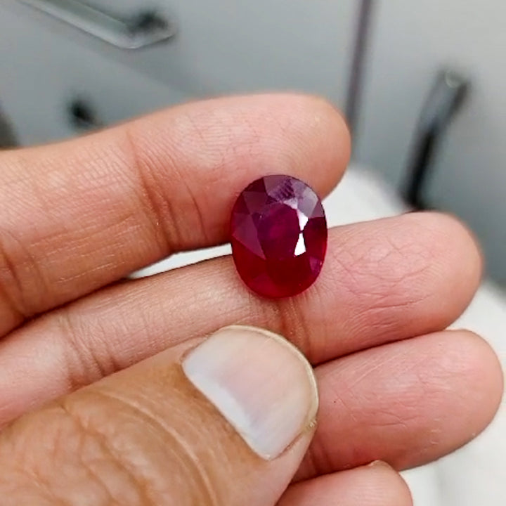 12 Carat Natural South African Ruby – Elegance & Vitality