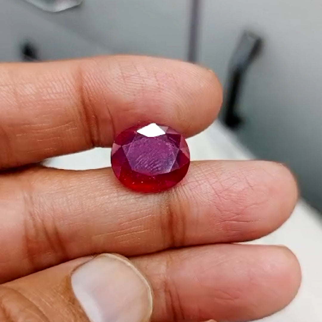 12 Carat Natural South African Ruby – Elegance & Vitality